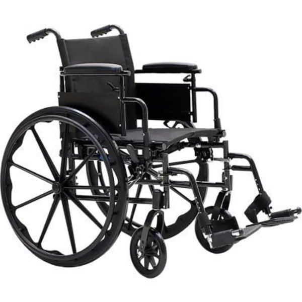 Dynarex Dynarex DynaRide S4 X Lite Wheelchair, Flip Desk Arm & ELR, 18inW Seat 10274